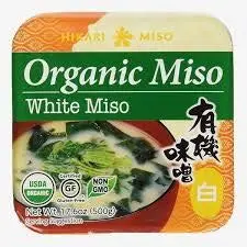 TWIN PACK! Hikari ORGANIC White Miso Paste - 2 tubs, 17.6 oz by Hikari Miso (Basic)