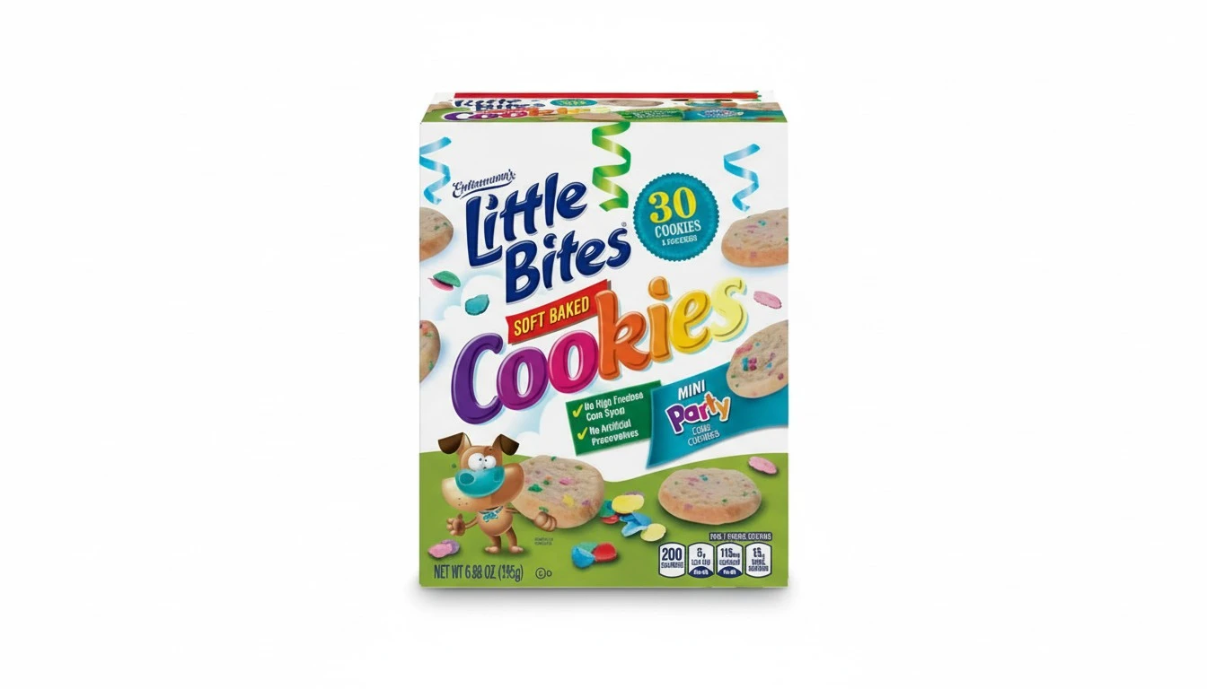 Entenmann's Little Bites Soft Baked Party Cake Cookies | 2 pack (10 pouches total)