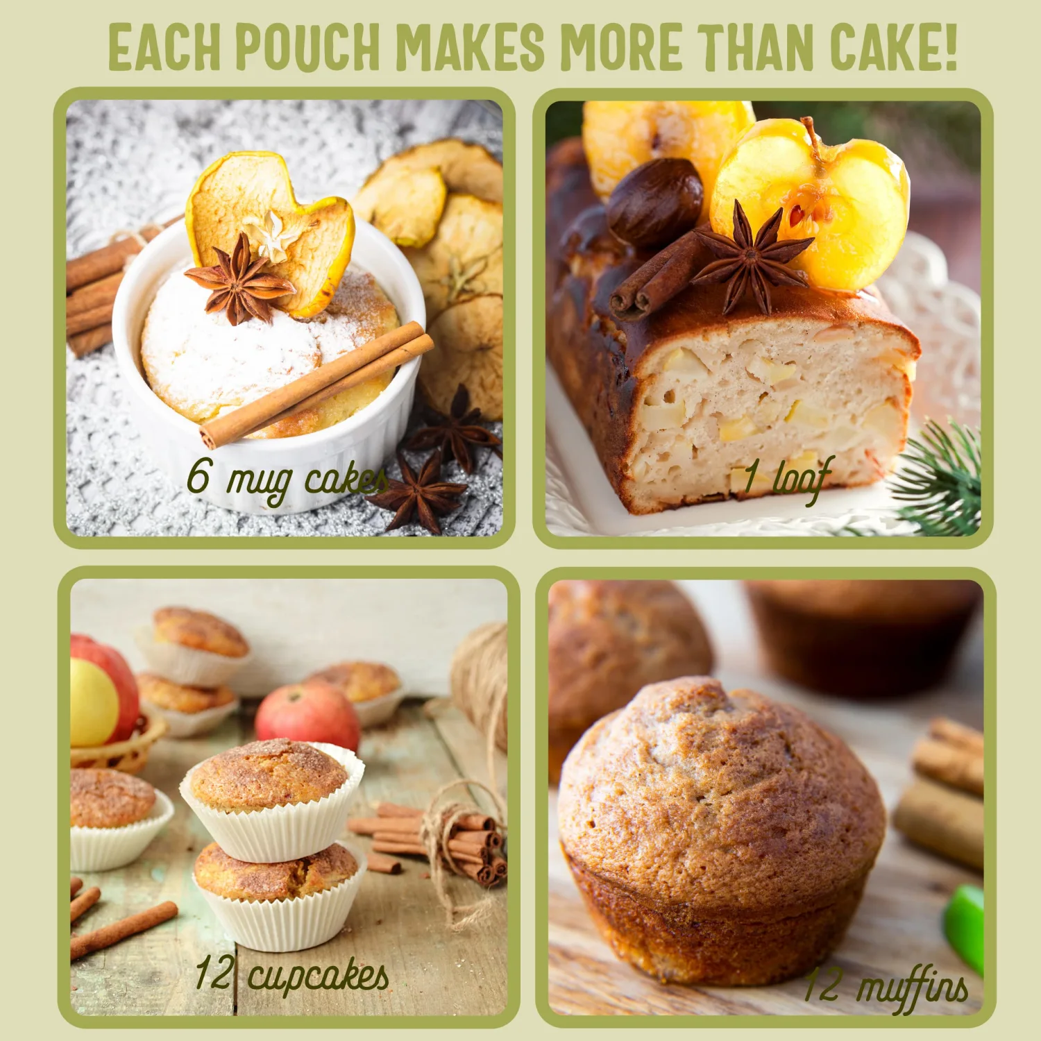 SWEET LOGIC Keto Baking Mix | Delicious Keto Baked Goods With Just 1-2G Net Carbs Per Serving | Gluten Free, Naturally Sweetened Low Carb, Diabetic Friendly | (Apple Cinnamon Muffin)