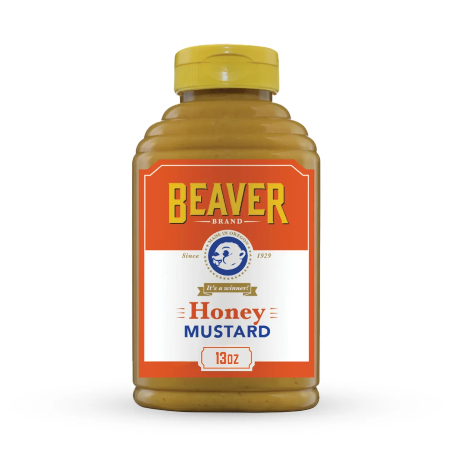 Beaver Sweet Honey Mustard, 13 oz squeeze bottle