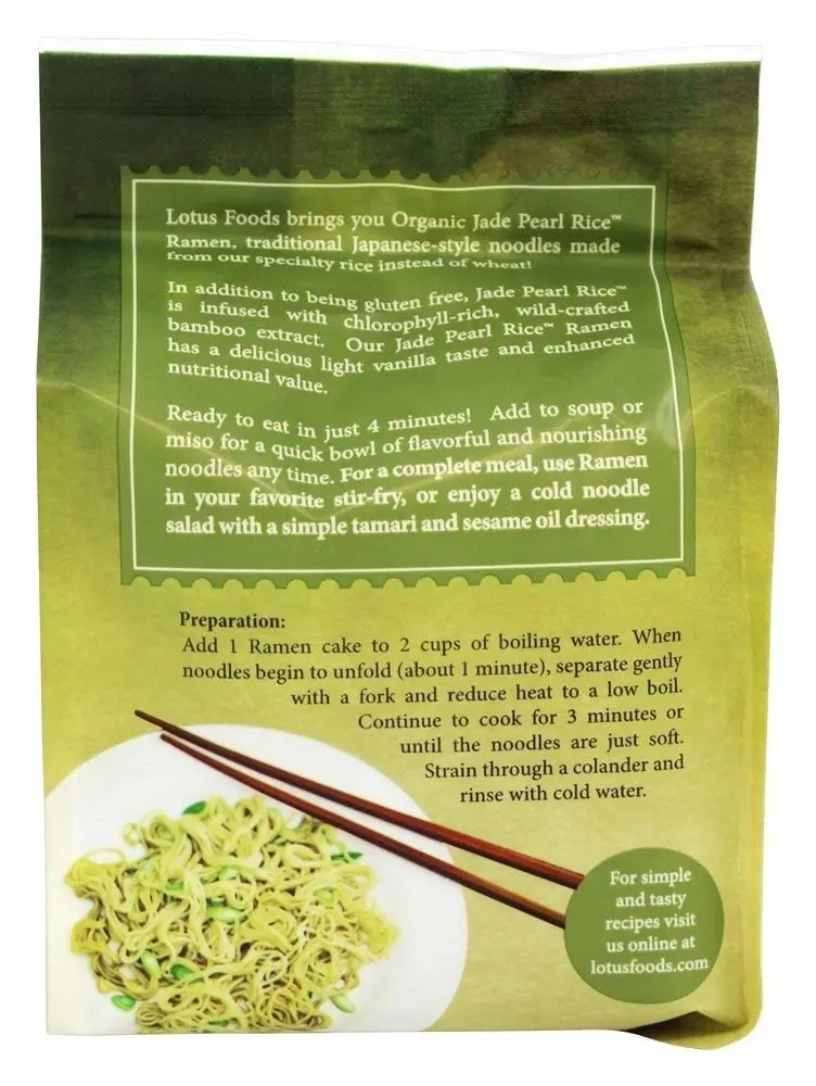 Lotus Foods, Rice Ramen Jade Pearl Organic 4 Count, 10 Ounce