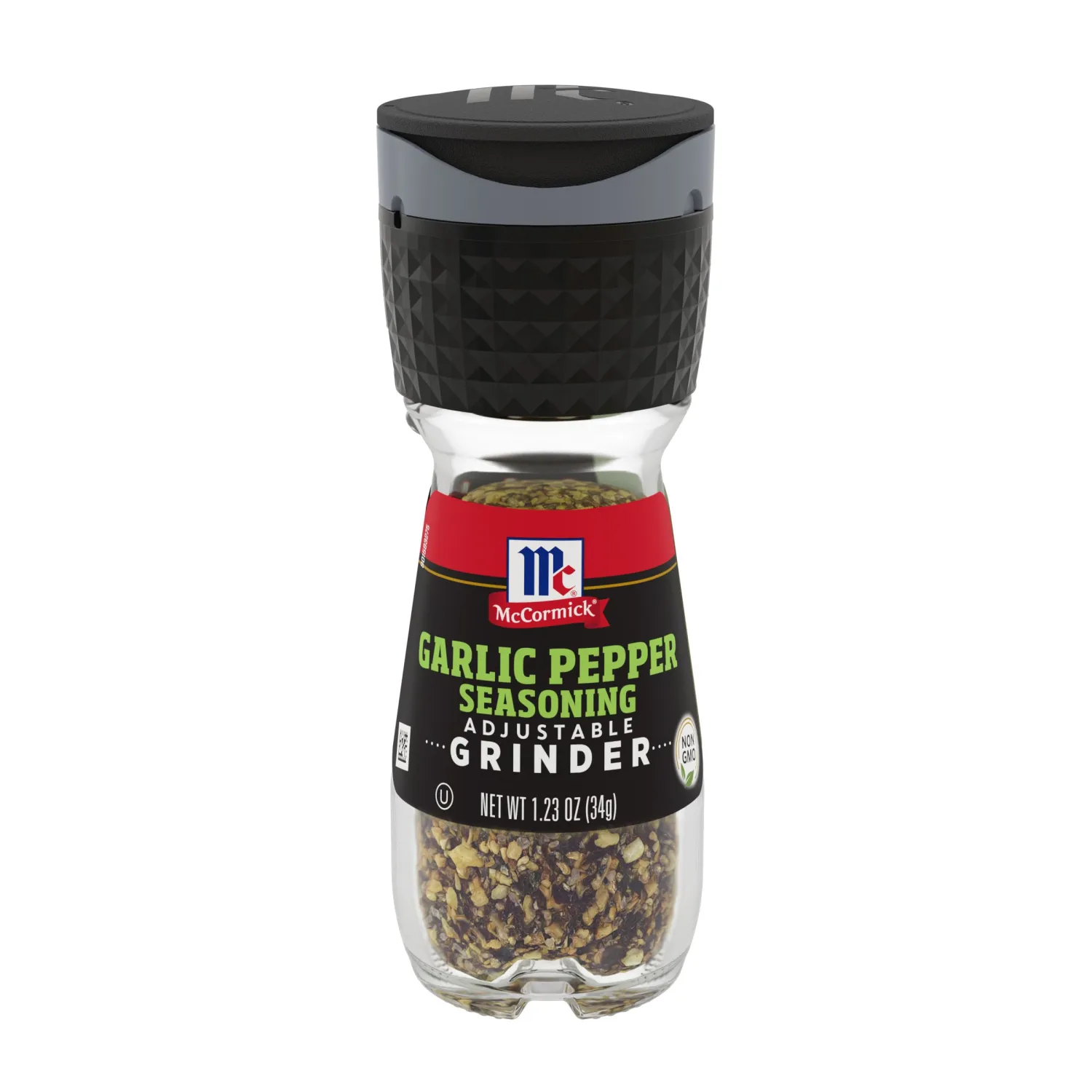 McCormick Garlic Pepper Seasoning Grinder, 1.23 oz (Pack of 6)