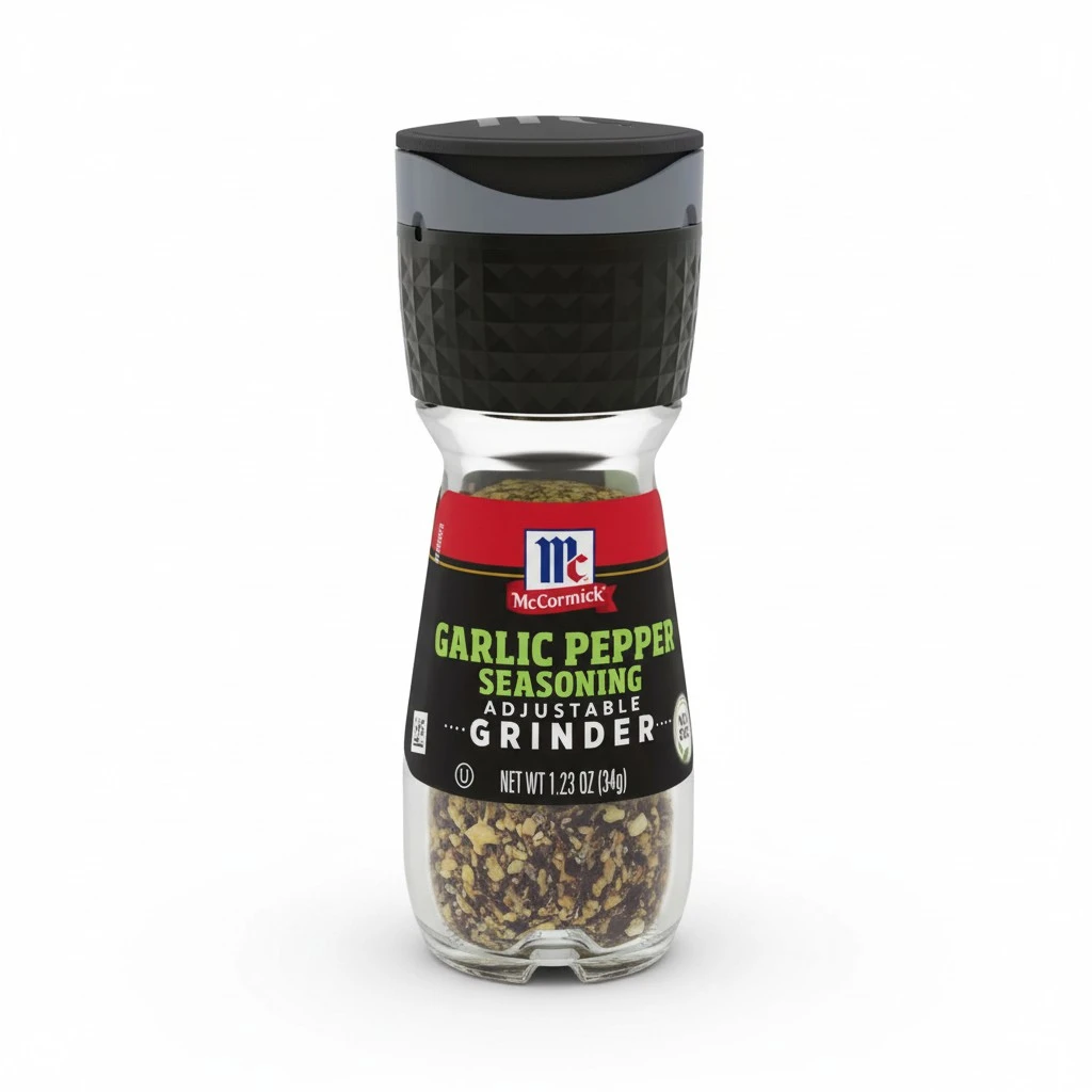 McCormick Garlic Pepper Seasoning Grinder, 1.23 oz (Pack of 6)