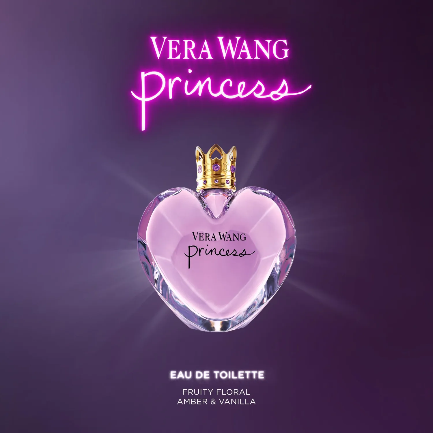 Vera Wang Princess Eau de Toilette 1.7 fl oz (Pack of 1), Notes of Apple, Quava, and Vanilla, Women's Fragrance, Long Lasting, Everyday Fragrance, Travel Size