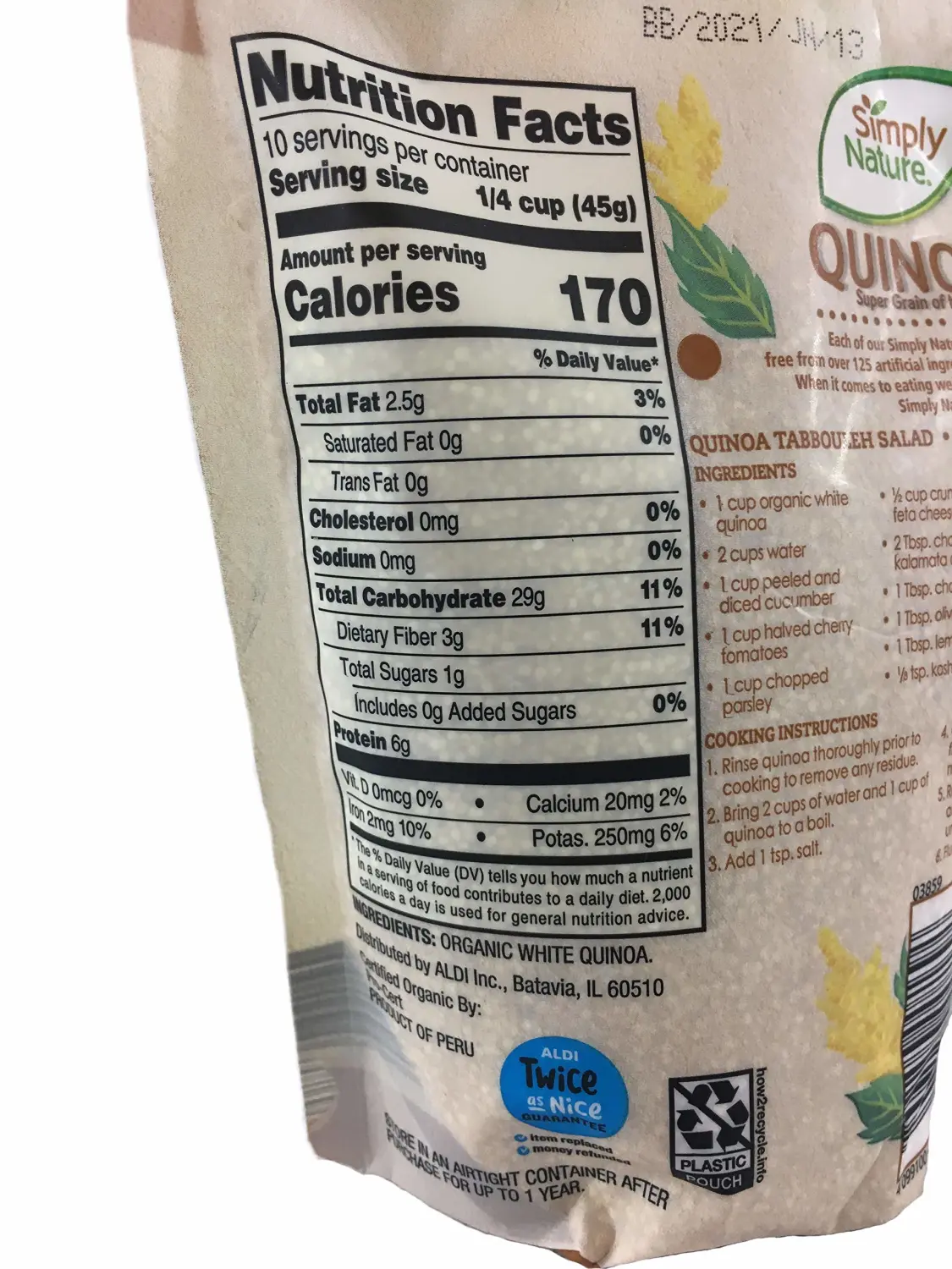 Simply Nature Organic Non-GMO Quinoa