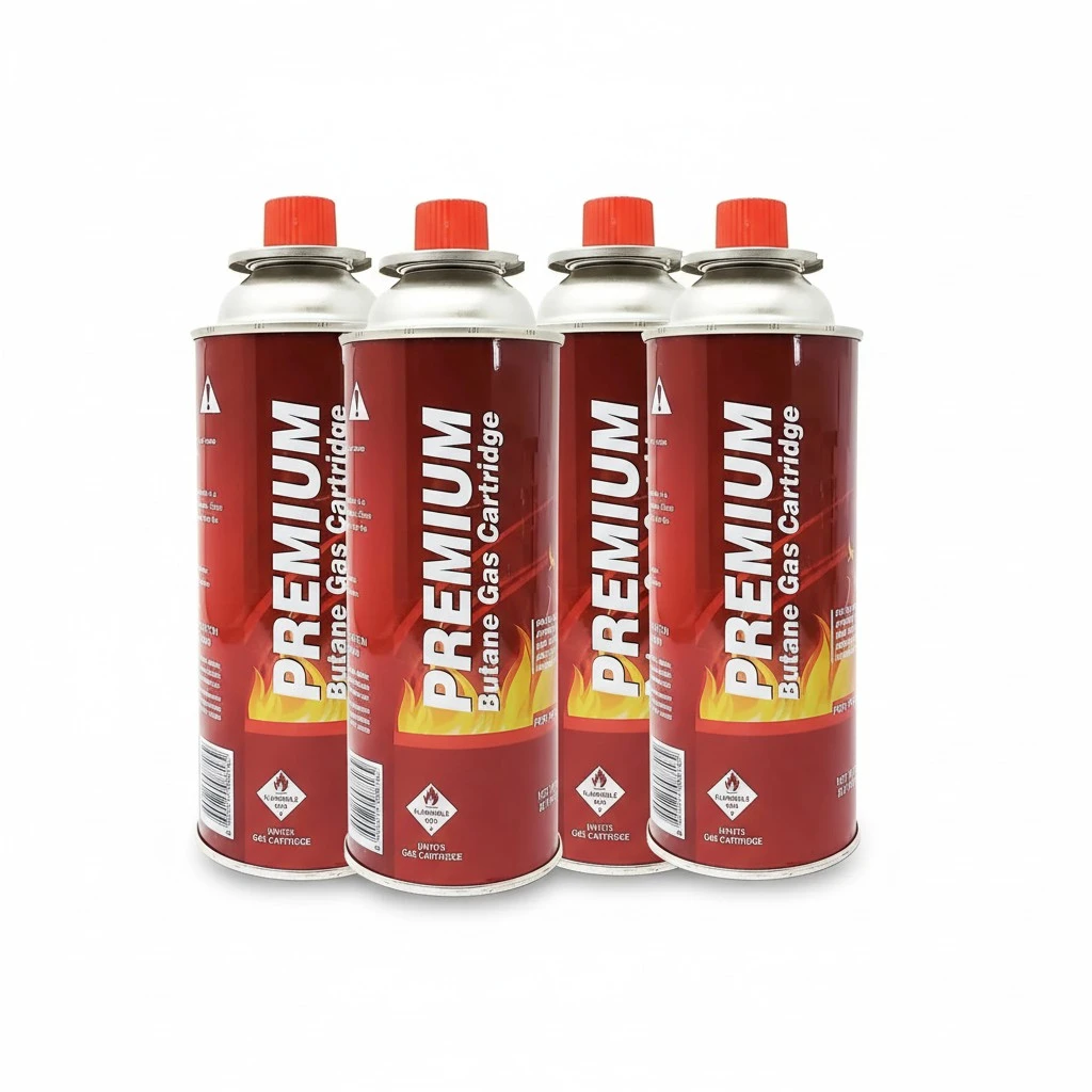 Butane Fuel Canisters for Portable Camping Stoves, Gas Burners, UL Listed, 8 oz. Per Canister - Set of 48