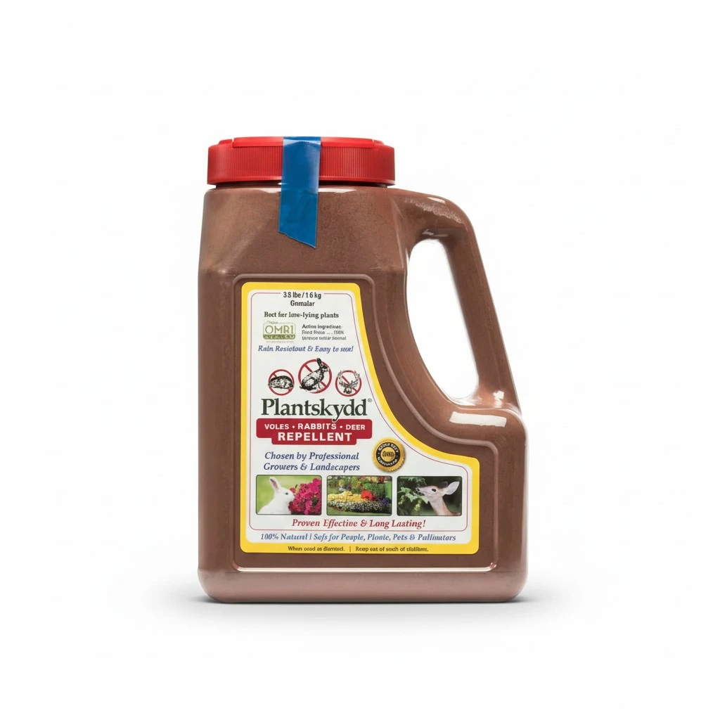 Plantskydd Animal Repellent - Repels Deer, Rabbits, Elk, Moose, Hares, Voles, Squirrels, Chipmunks and Other Herbivores; 3.5 LB Granular Shaker Jug (PS-VRD-3)