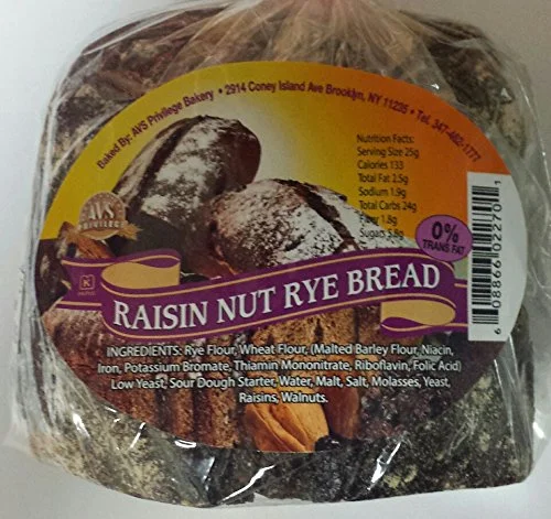 Russian Raisin Nut Rye Bread Pack of 4