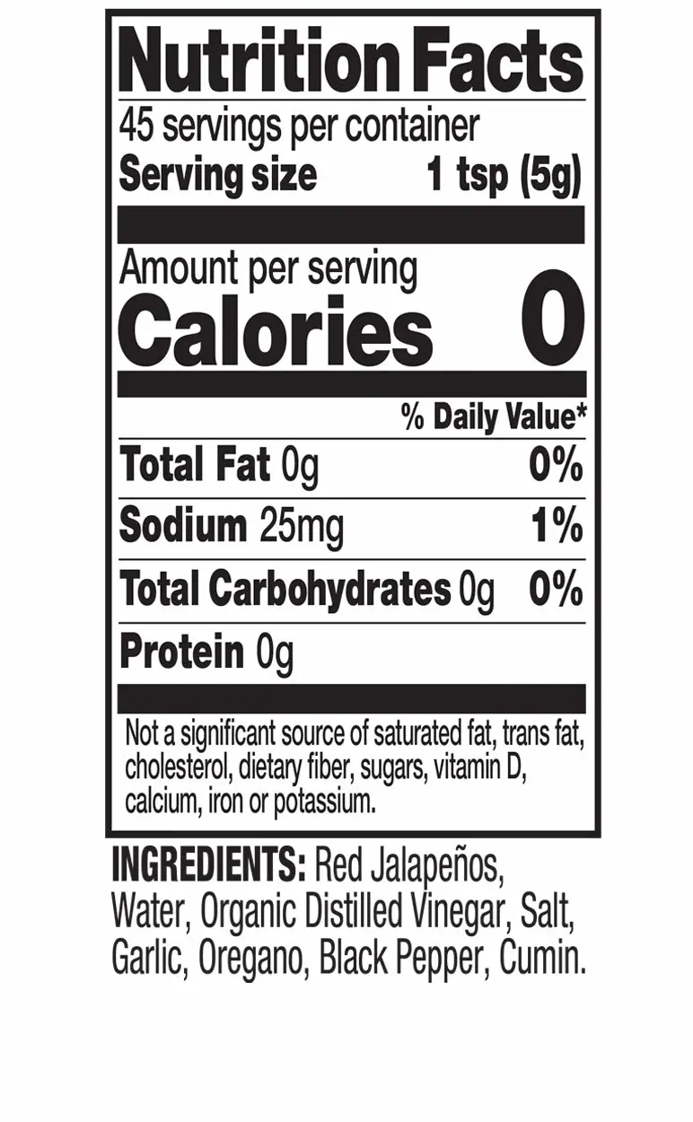 Tia Lupita Hot Sauce | 8 oz x 1 Bottle | Flavorful Heat, Medium Spice, Smoky with hints of Sweetness | Gluten Free, Non GMO, Sugar Free, Low Sodium, Keto, No Carbs - Made with Red Jalapeño Peppers