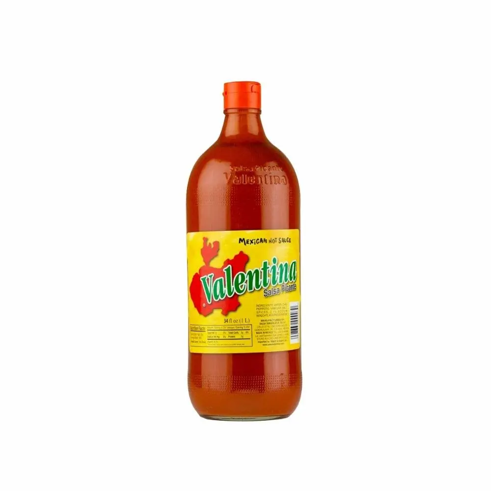Valentina Salsa Picante | Most Famous Mexican Hot Sauce with 34 Oz Bottle | Sauce for Spicy Food Everyday Imported by Wholesale San Diego