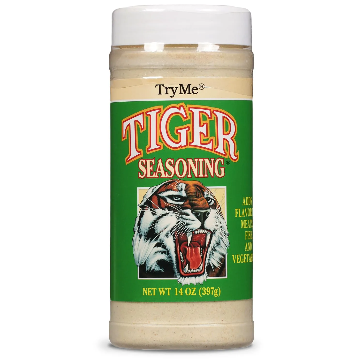 Try Me Tiger Seasoning for Meat Fish and Vegetables, 14oz Bottle (Pack of 1)