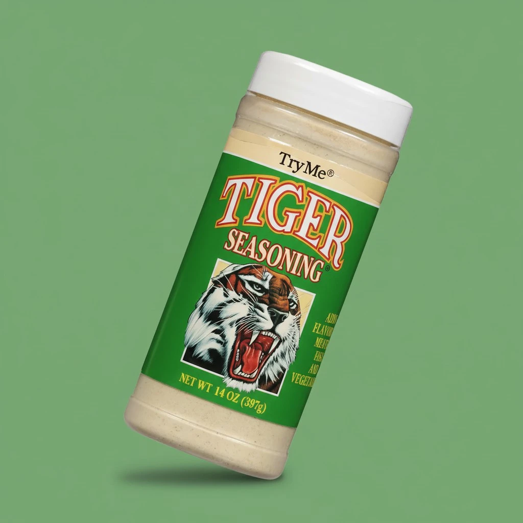 Try Me Tiger Seasoning for Meat Fish and Vegetables, 14oz Bottle (Pack of 1)