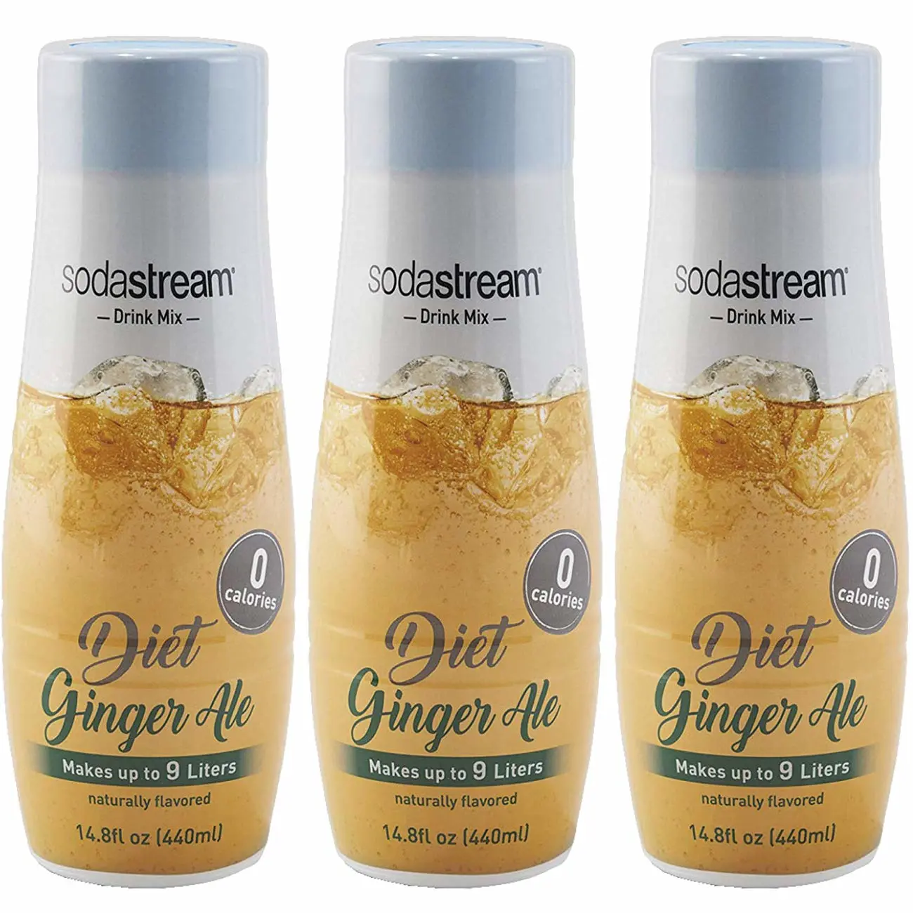 SodaStream Diet Ginger Ale, 440ml 3 Pack, 14.8 Fl Oz