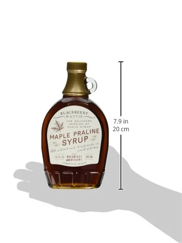 Maple Praline Syrup, Contains SUGAR, 12 oz Bottle