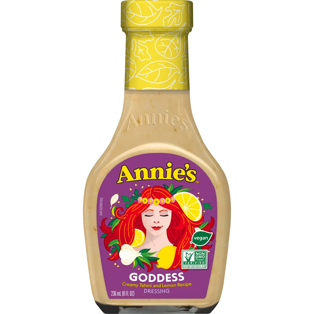 Annie's Goddess Salad Dressing, Vegan, Non-GMO, 8 fl oz