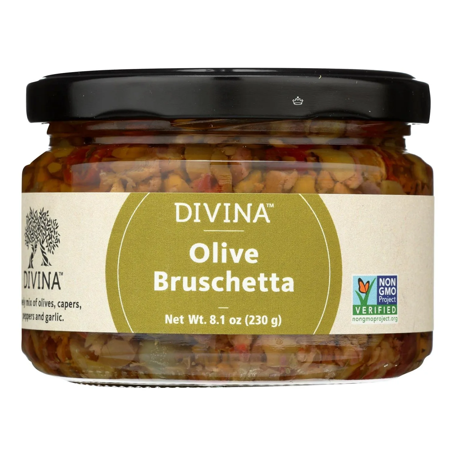 Divina Olive Bruschetta, 8.1 Oz (Pack of 6)