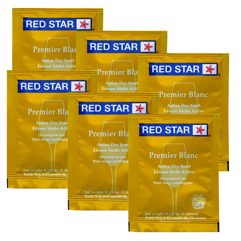 WINE YEAST 6 PACK RED STAR Premier Blanc Fermentis Champagne Yeast