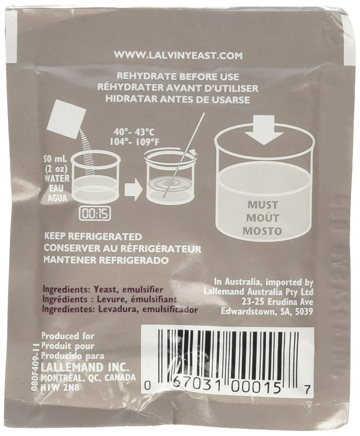 Lalvin ICV D-47 Yeast