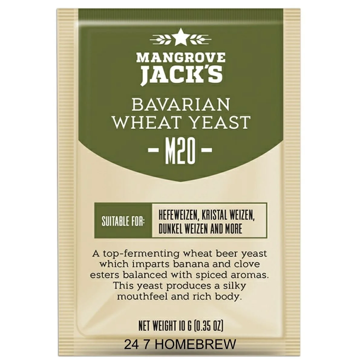 2x Mangrove Jack’s Yeast M20 Bavarian Wheat Craft Series Yeast 10g treats 23L