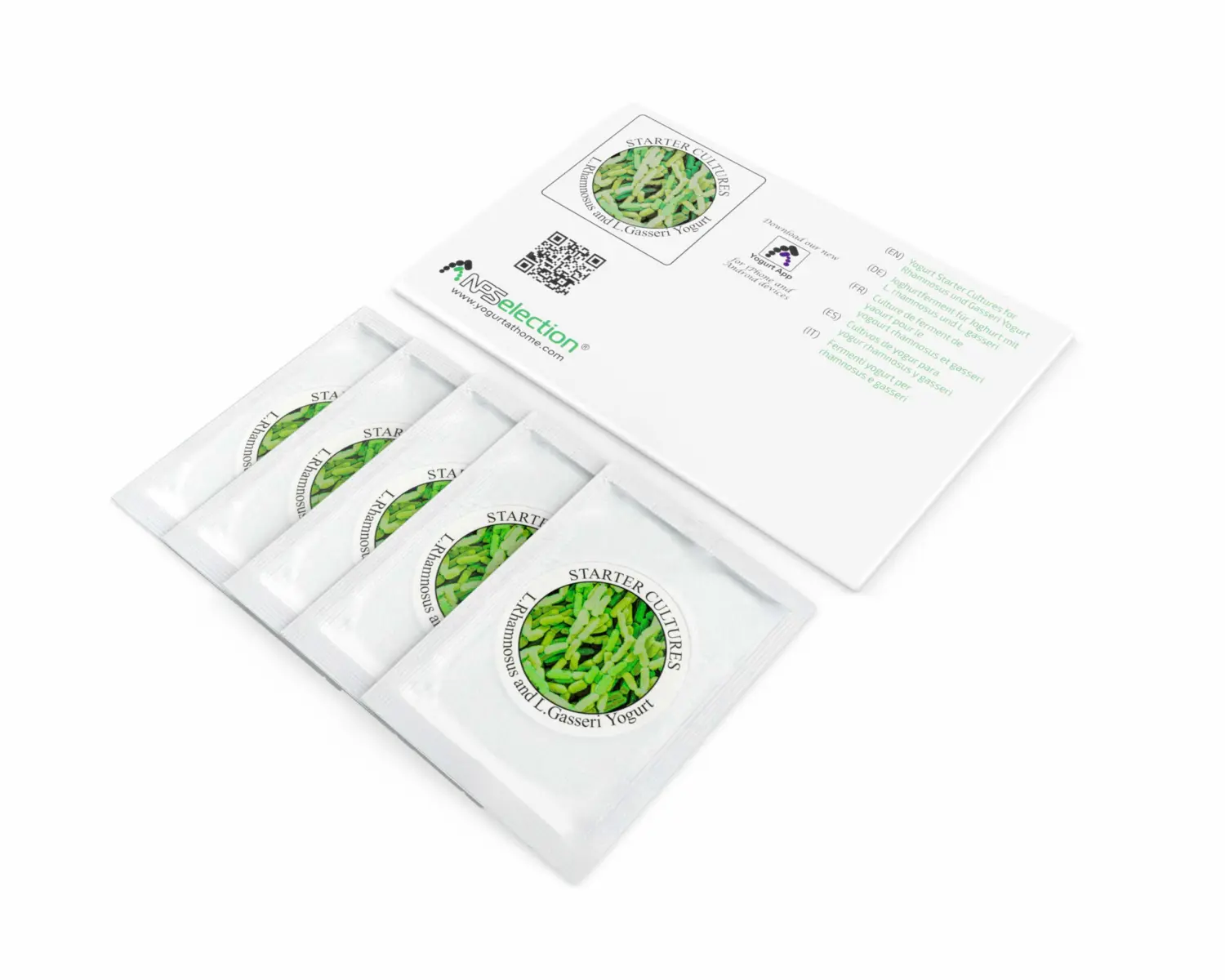 Yogurt Starter Cultures - Pack of 5 Freeze-Dried Sachets for Lactobacillus Rhamnosus and L.Gasseri Yogurt (5 sachets Pack)