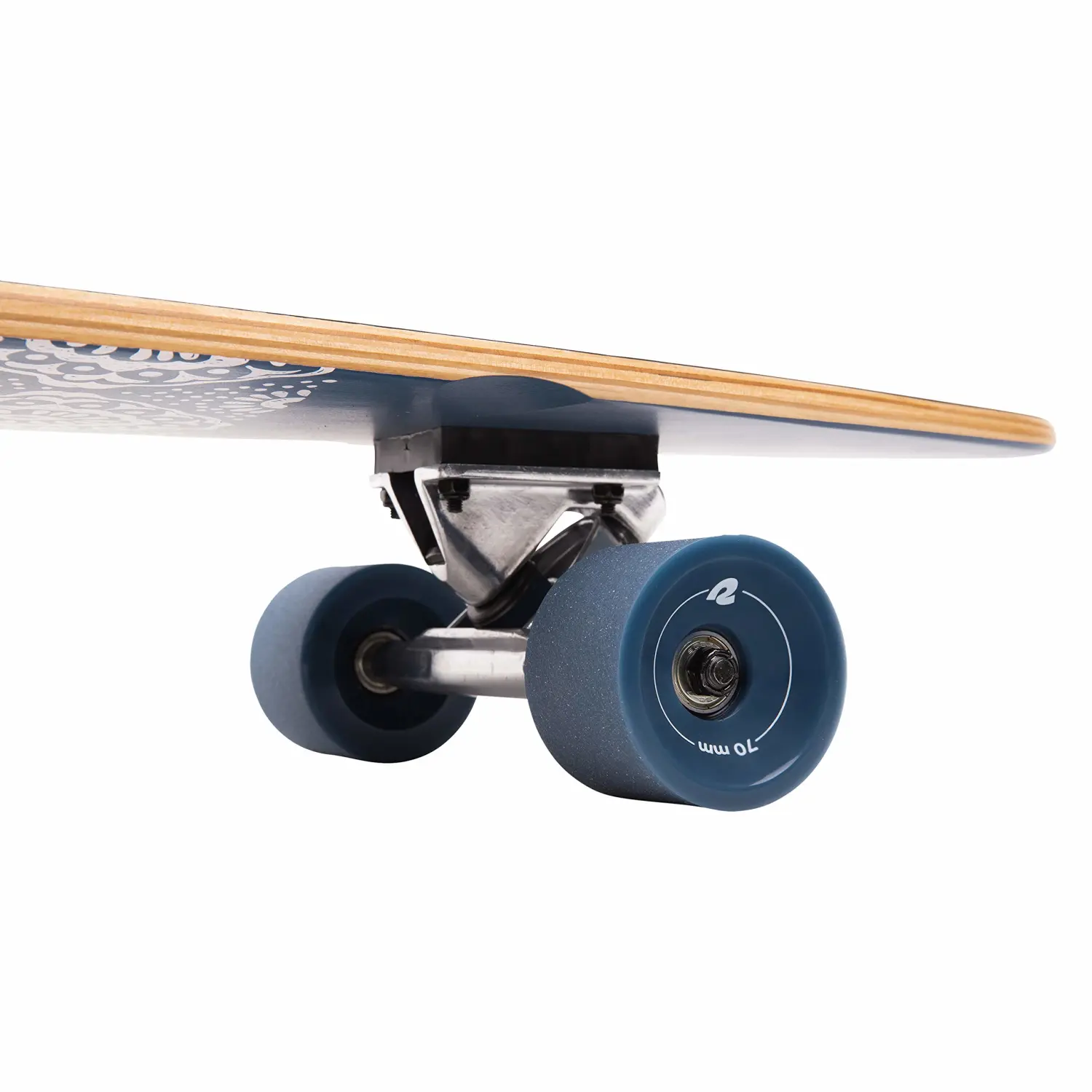 Retrospec Zed Pintail Longboard Skateboard Complete Cruiser | Bamboo & Canadian Maple Wood Cruiser w/Reverse Kingpin Trucks for Commuting, Cruising, Carving & Downhill Riding