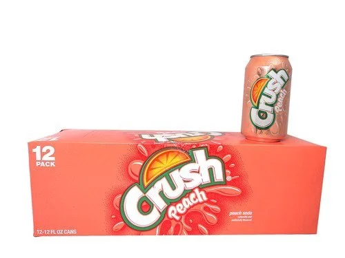 Crush Peach Soda 12oz Cans (Pack of 24)