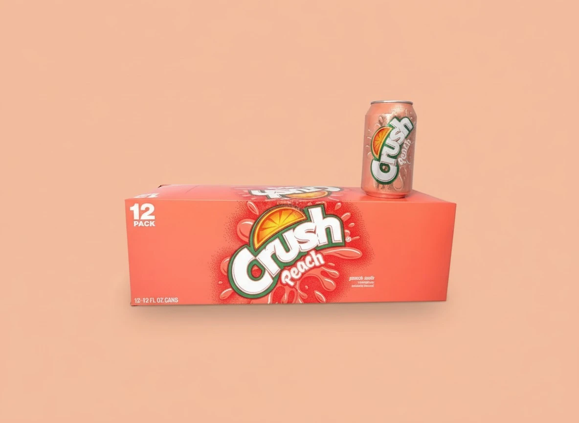 Crush Peach Soda 12oz Cans (Pack of 24)