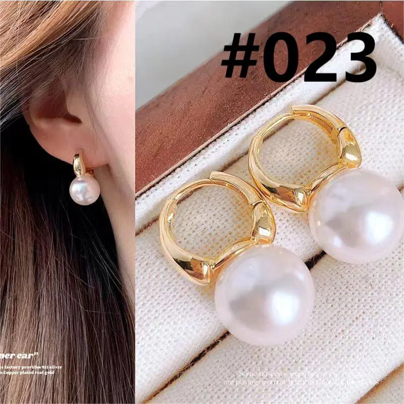 Classic Pearl Hoop Earrings