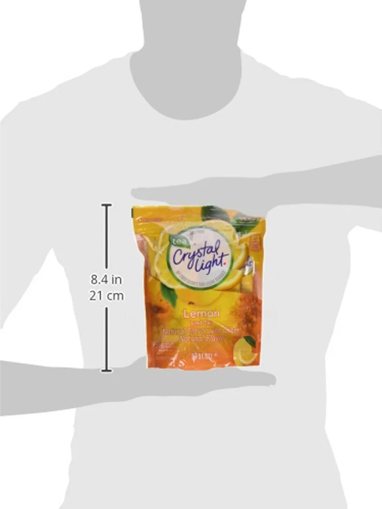 Crystal Light Natural Lemon 16 Pitcher Packs, Iced Tea, 4.26 Ounce