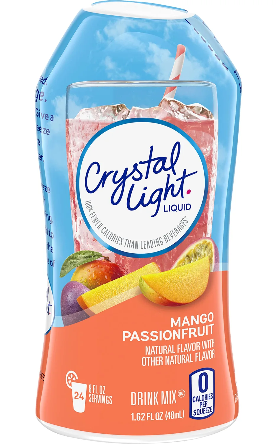 Crystal Light Mango Passionfruit Liquid Drink Mix, Caffeine Free, 1.62 fl oz. (Pack of 4)