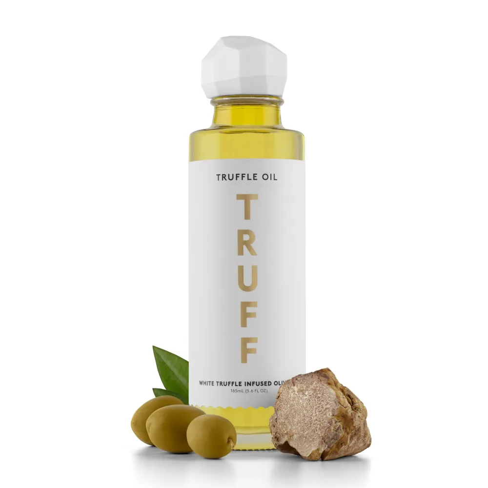 TRUFF White Truffle Oil - White Truffle Infused Olive Oil - Gourmet Dressing, Seasoning, Marinade, or Drizzle, Non-GMO, Gluten-Free, 5.6 fl.oz