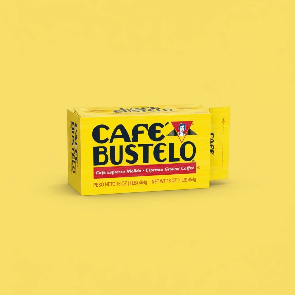 Café Bustelo Espresso Dark Roast Ground Coffee Brick, 16 Ounces (Pack of 12)