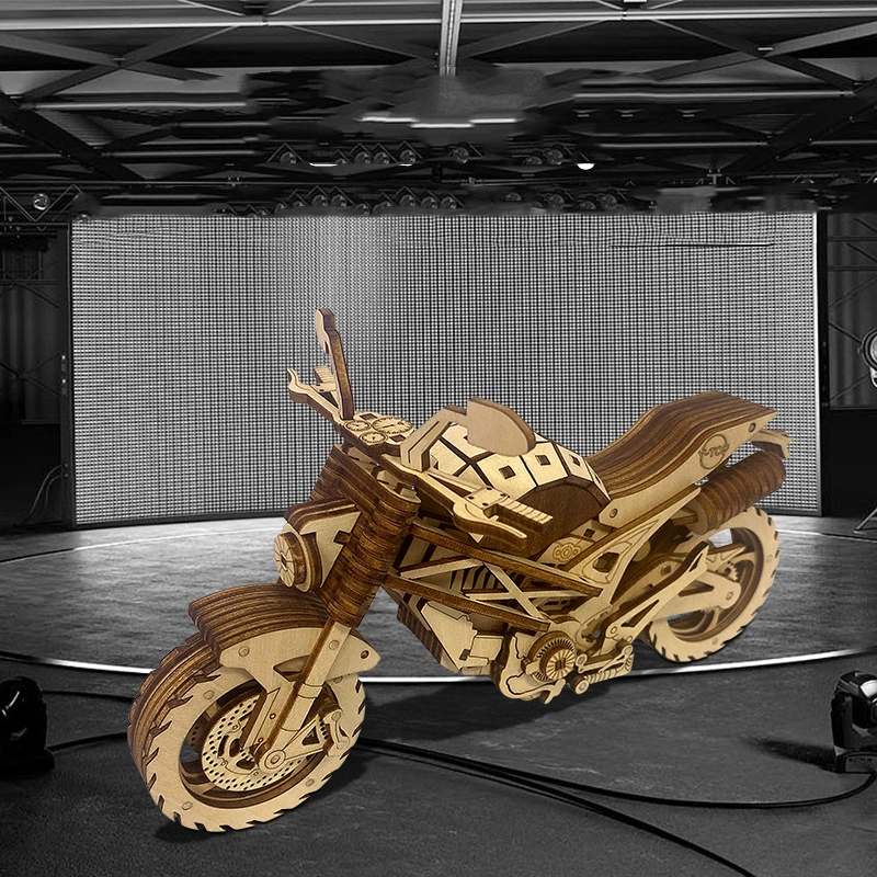 3d Manual Diy Wooden Motorcycle Model