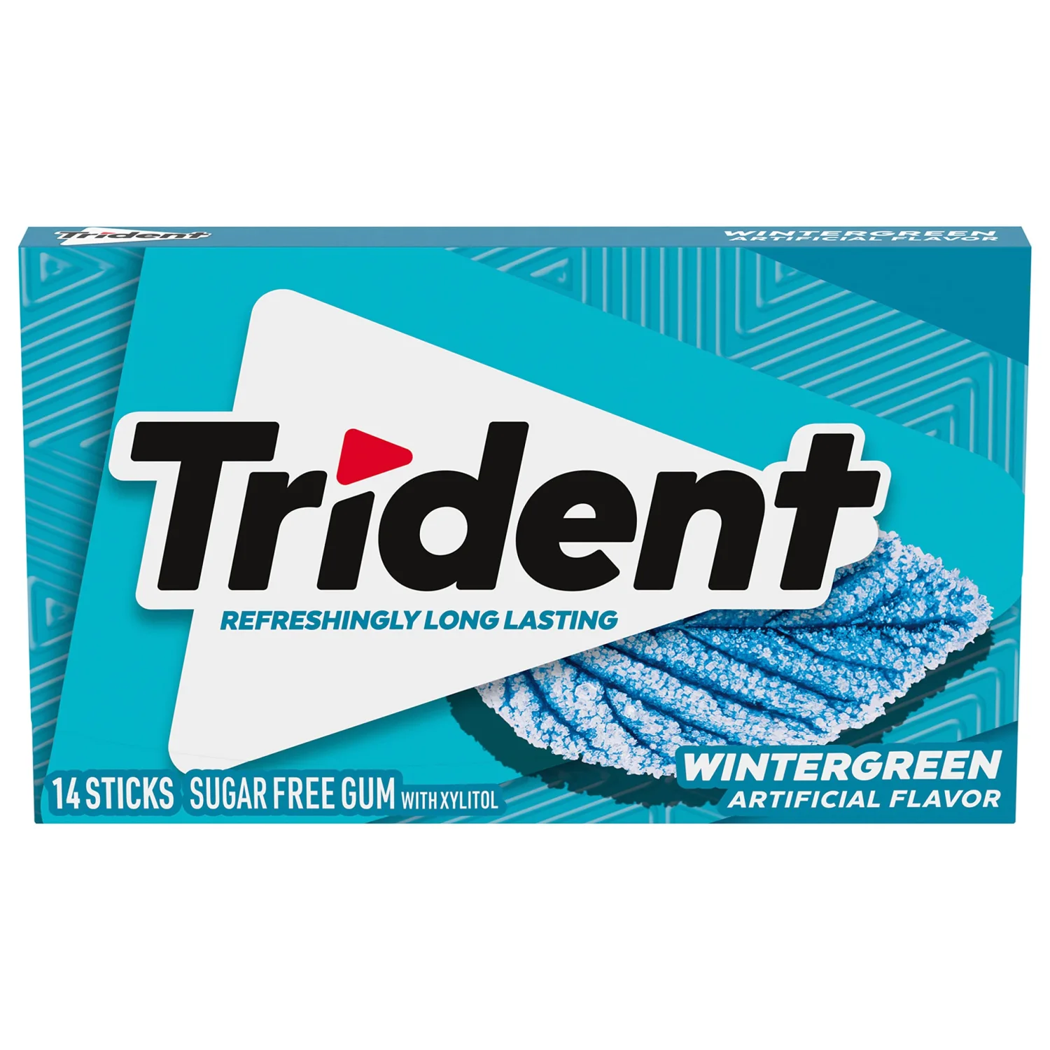 Trident Wintergreen Sugar Free Gum, 12 Packs of 14 Pieces (168 Total Pieces)