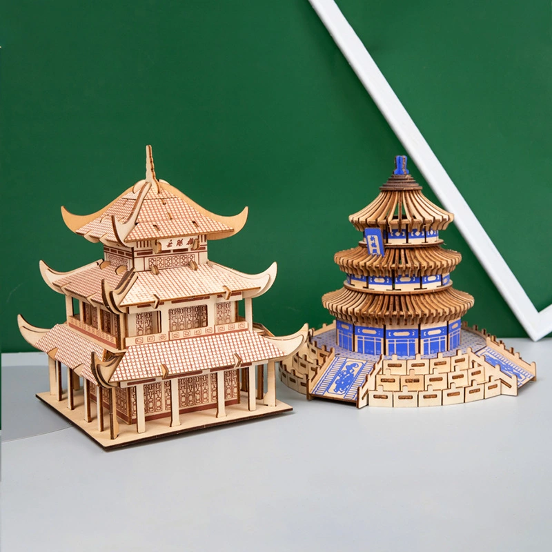 Stall Wooden 3D Three-dimensional Jigsaw Puzzle Handmade