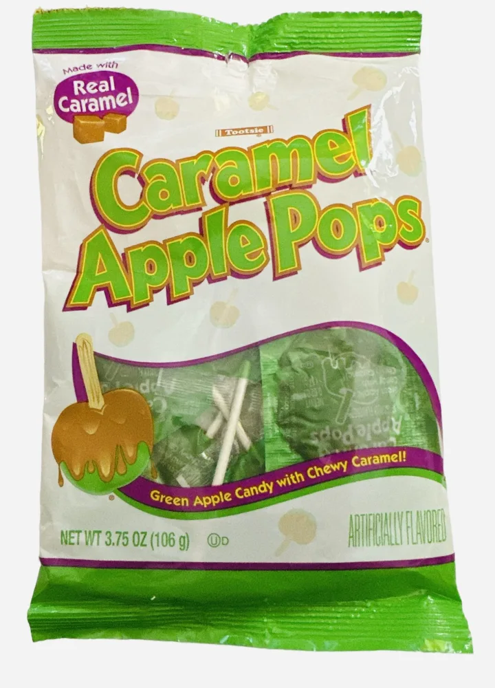 Caramel Apple Pops By Tootsie Pack of 3 Bags Total 15oz