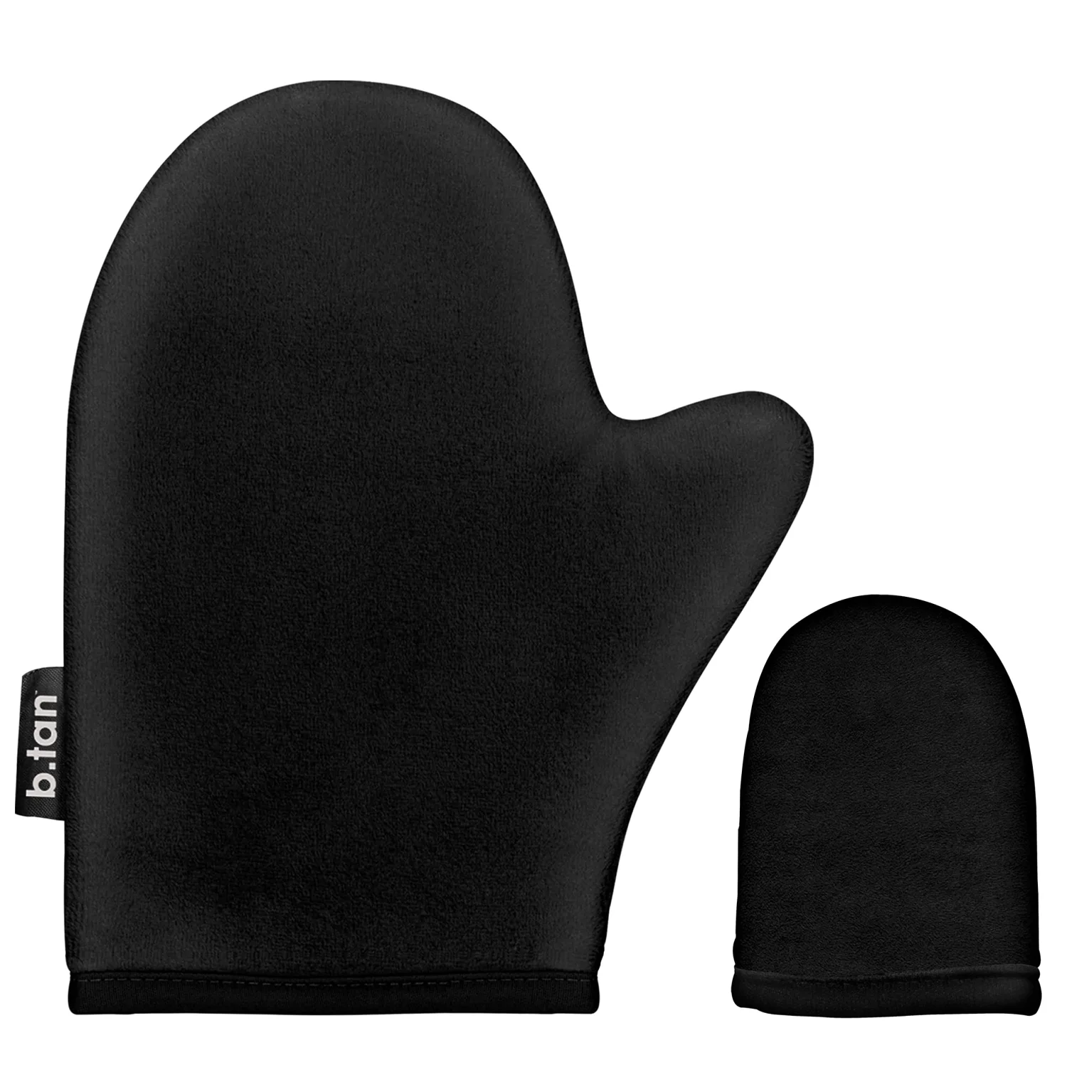 b.​tan Face + Body Self Tanning Mitt Kit | Face & Body Mitt Bundle - Streak-Free, Velvety Soft, Reusable & Washable Self Tanner Mitt for Sunless Tan, Body Lotion, Tanning Lotion, & More