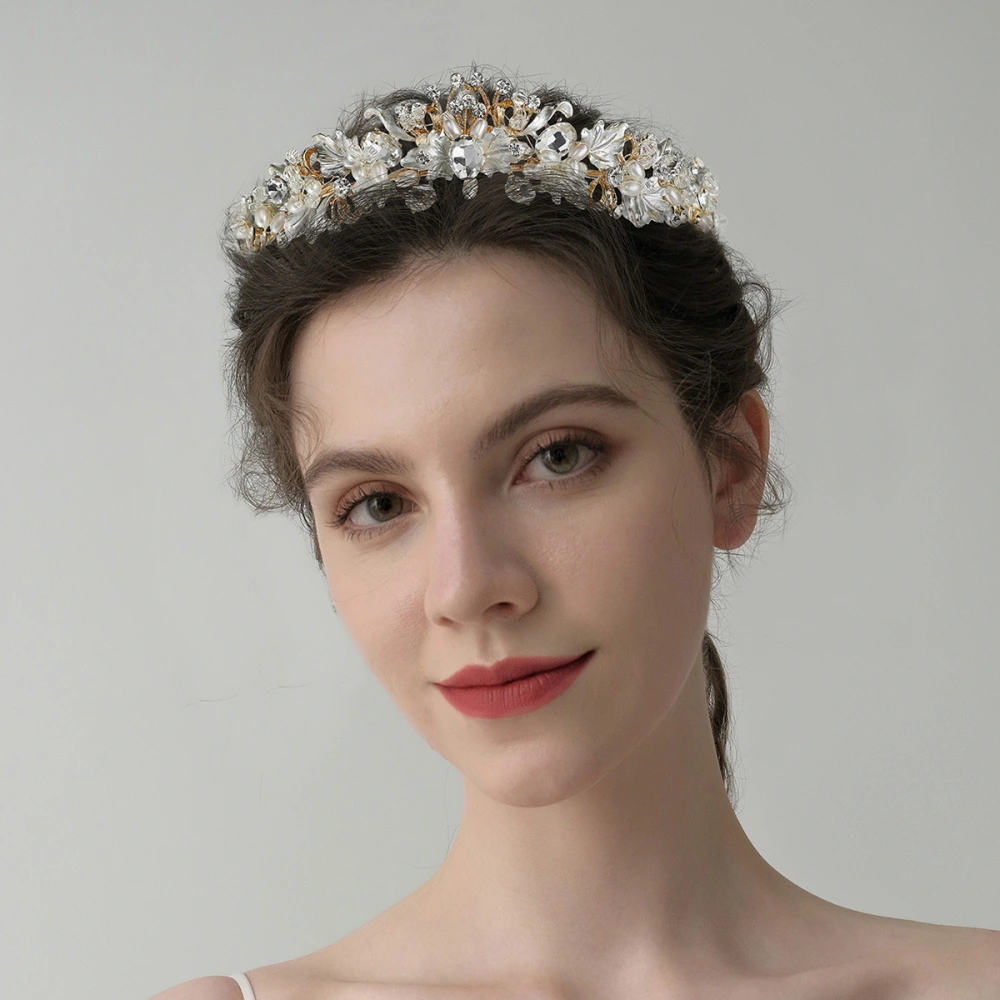 Design Bridal Crown Baroque Flowers