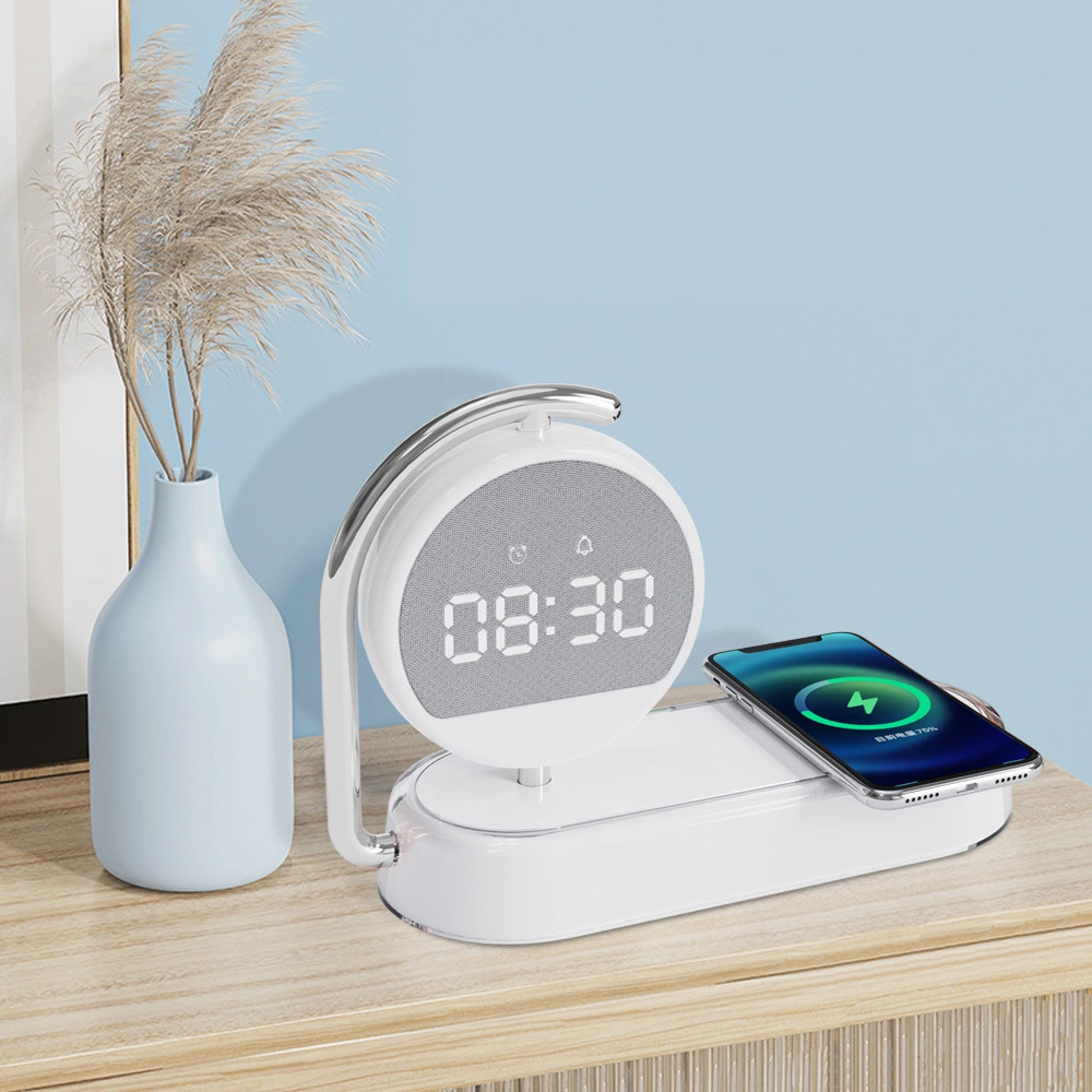 Desktop Clock Alarm Wireless Charging