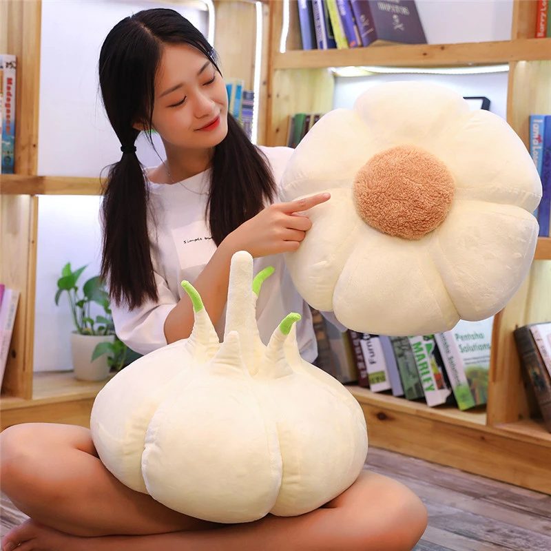 Simulation garlic head plush toy