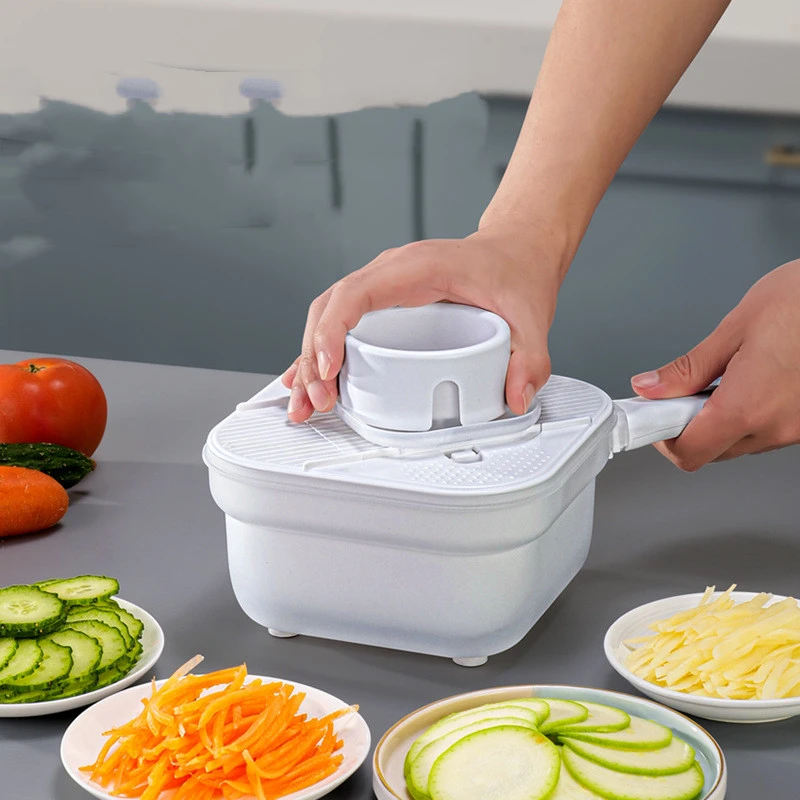 Multifunctional Vegetable Cutter Storage And Drainage Basket