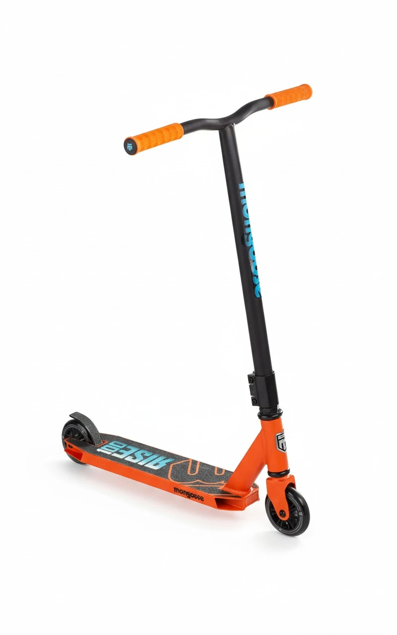 Mongoose Rise Freestyle Stunt/Trick Scooter for Kids, Youth and Adult, High Impact 110mm Wheels, Full-Coverage Max Grip and Bike-Style Handlebars, Lightweight Alloy Deck