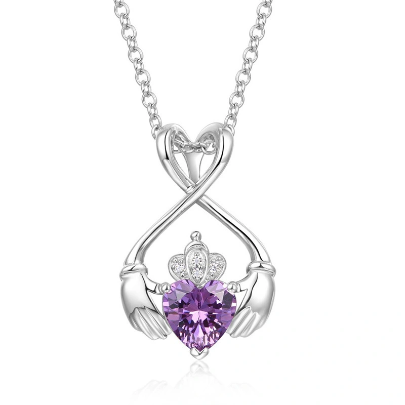 Minimalist Holding Love Pendant Necklace For Women
