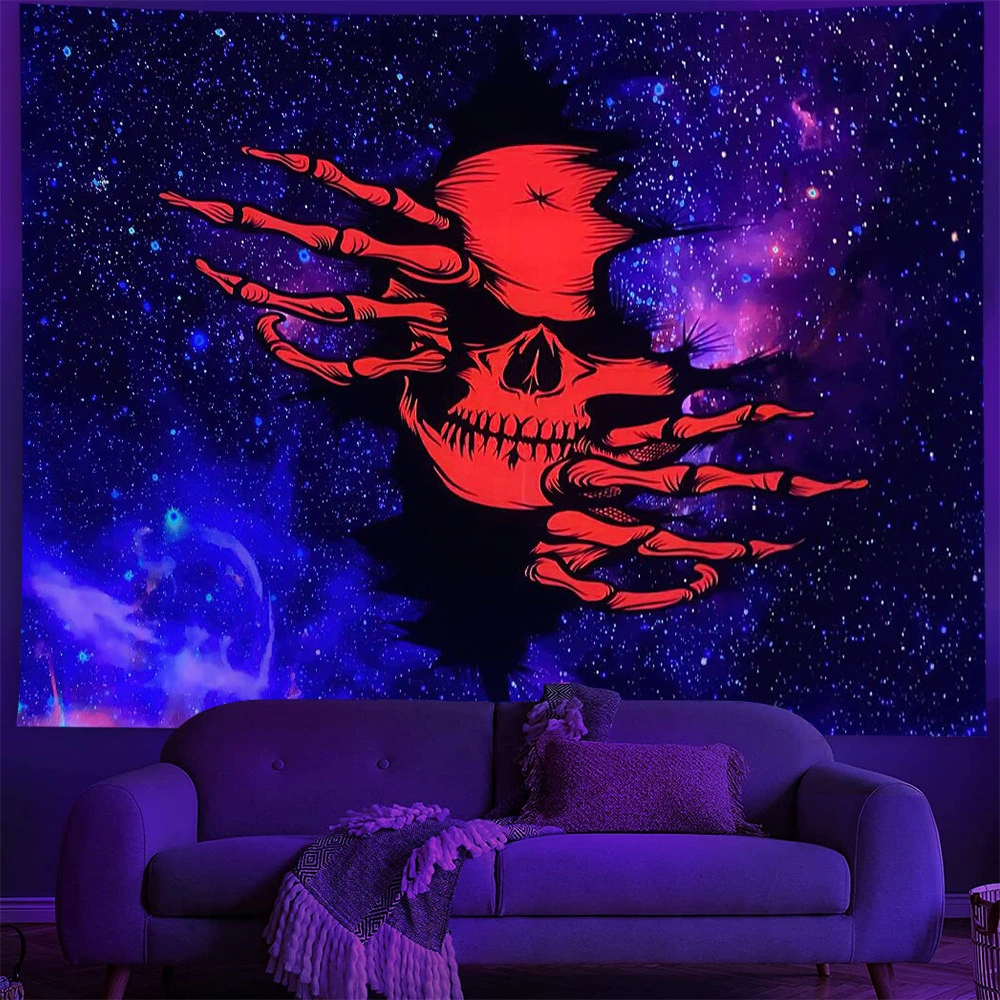 Fluorescent Tapestry Background Fabric Ornament