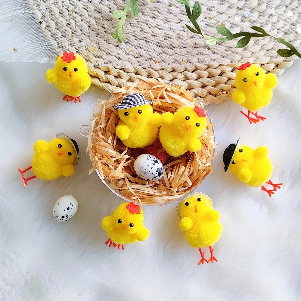 Mini Easter Chicks - Easter Decorations For Garden, Lawn, Balcony, Living Room, Etc; Easter Toys For Children