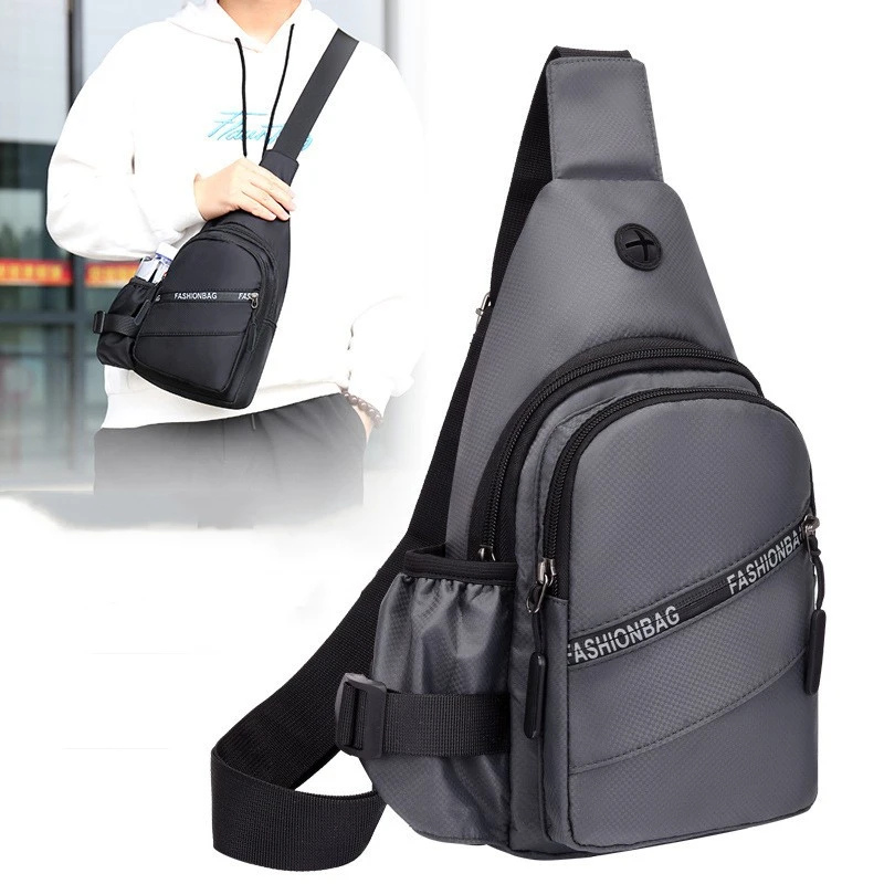 Men's Casual And Fashionable Chest Bag Portable And Breathable