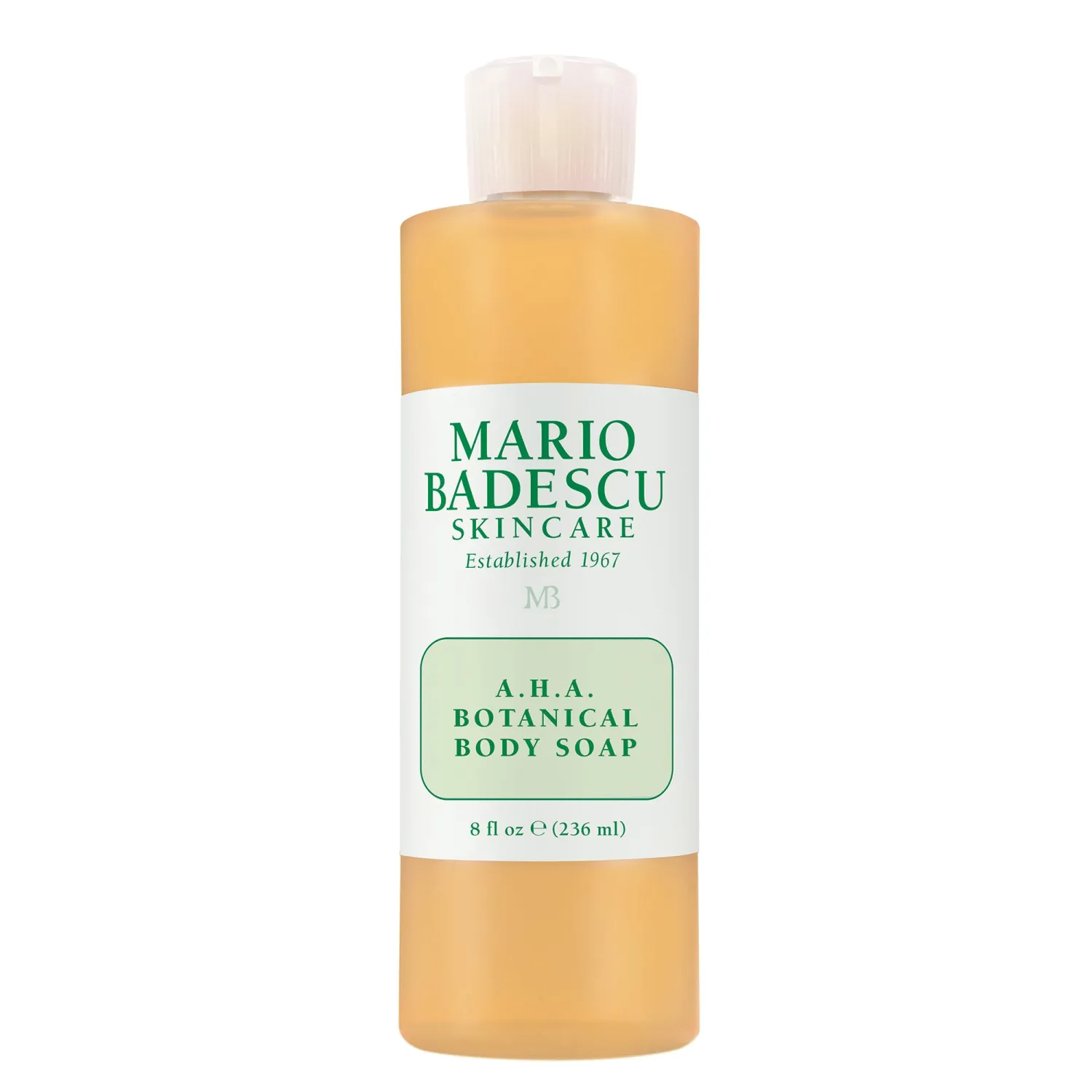 Mario Badescu AHA Botanical Body Wash Moisturizing, Clarifying and Gentle Exfoliating Body Wash for Brighter, Softer and Smoother Skin | Body Soap Infused with Glycolic Acid & Fruit Enzymes