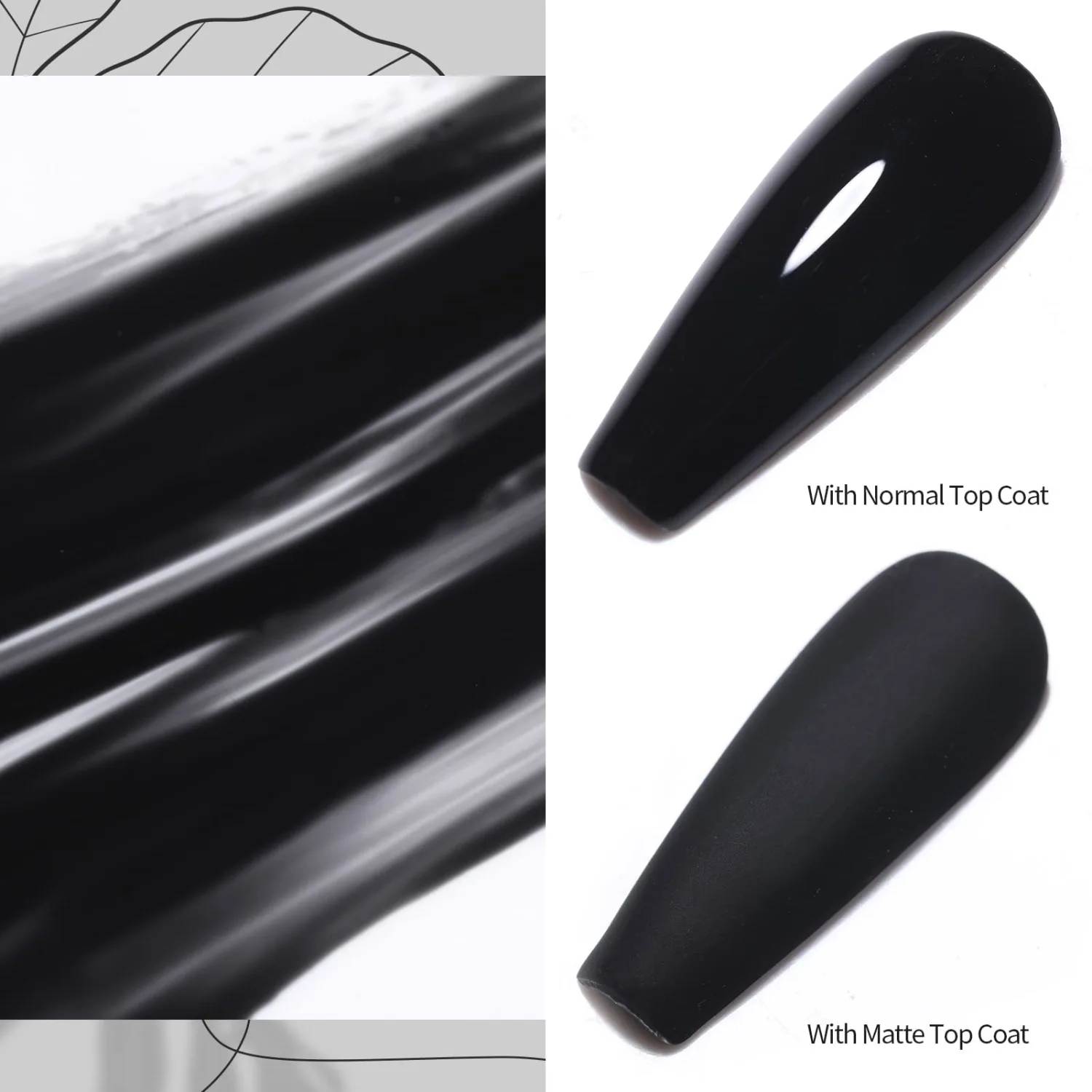 Born Pretty Black Gel Nail Polish Soak Off UV LED Nail Lamp Gel Polish Nail Art Manicure Salon DIY Home 10ML