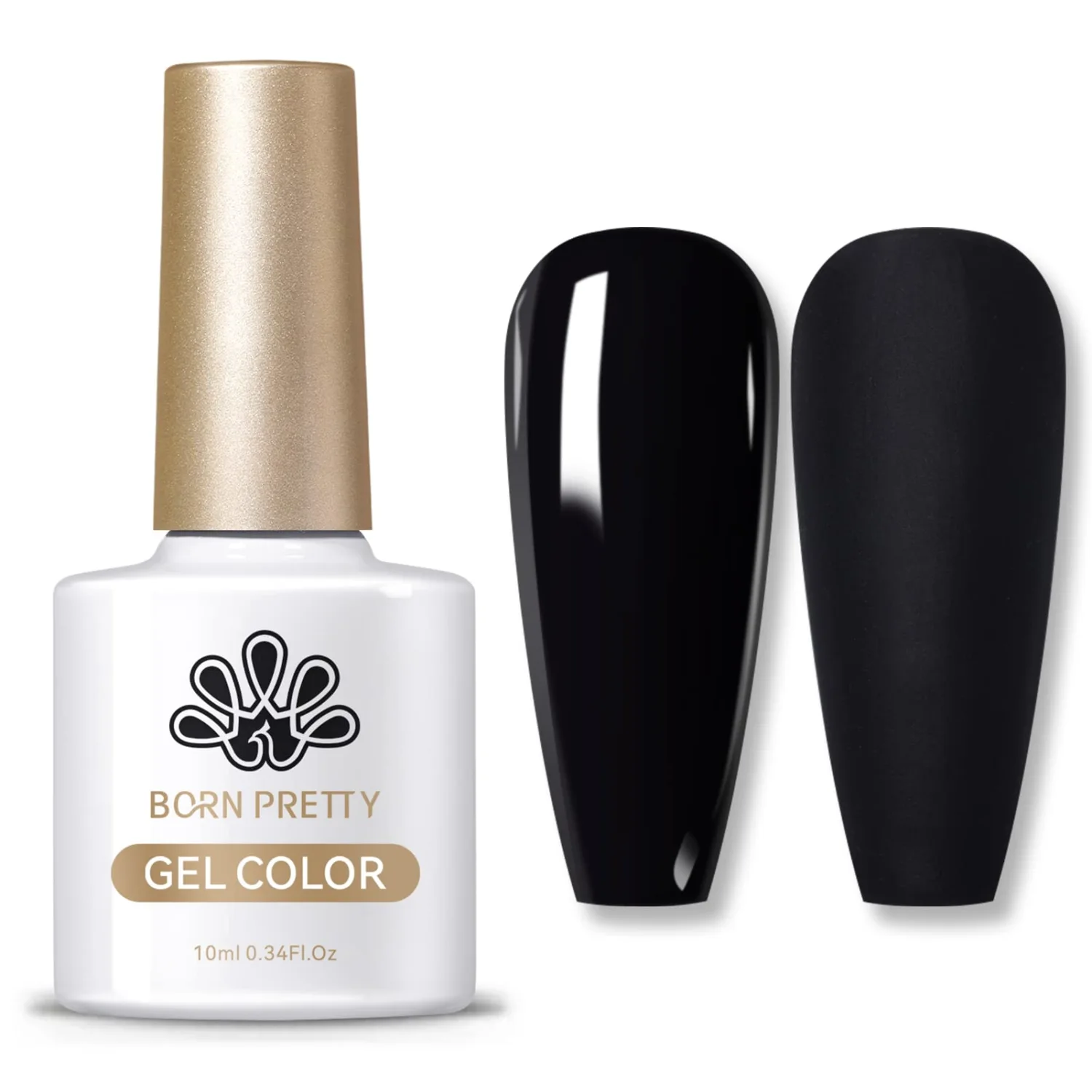 Born Pretty Black Gel Nail Polish Soak Off UV LED Nail Lamp Gel Polish Nail Art Manicure Salon DIY Home 10ML