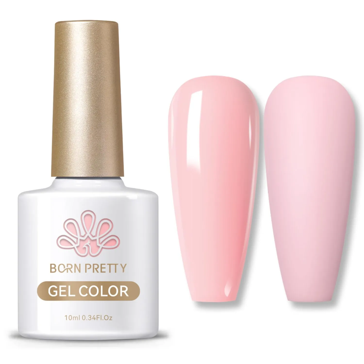 Born Pretty Pink Gel Nail Polish Love Soft Pink Gel Polish Soak Off UV LED Nail Lamp Gel Polish Nail Art Manicure Salon DIY Home 10ML